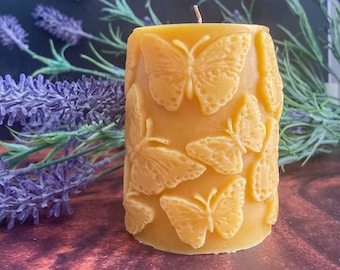 Butterfly Pillar Candle