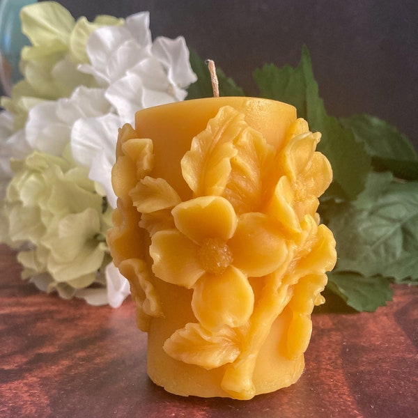 Spring Blossom Pillar Candle