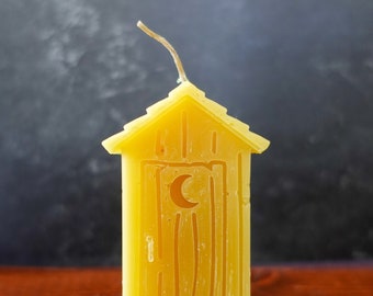 Outhouse Beeswax Candle