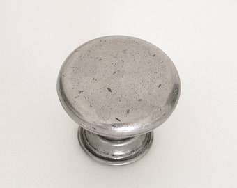 10 x Antique Rustic Pewter Hammered Effect Cabinet Knobs 35mm Cast Iron 10 x Antique Rustic Pewter Hammered Effect Cabinet Knobs 35mm Cast Iron
