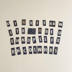 Vintage Marquee Style Letter Tiles