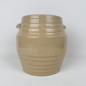 Antique Beehive Style Stoneware Pottery Crock Jug, Storage Jar Container Home Decor