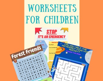 Hojas de trabajo divertidas para niños