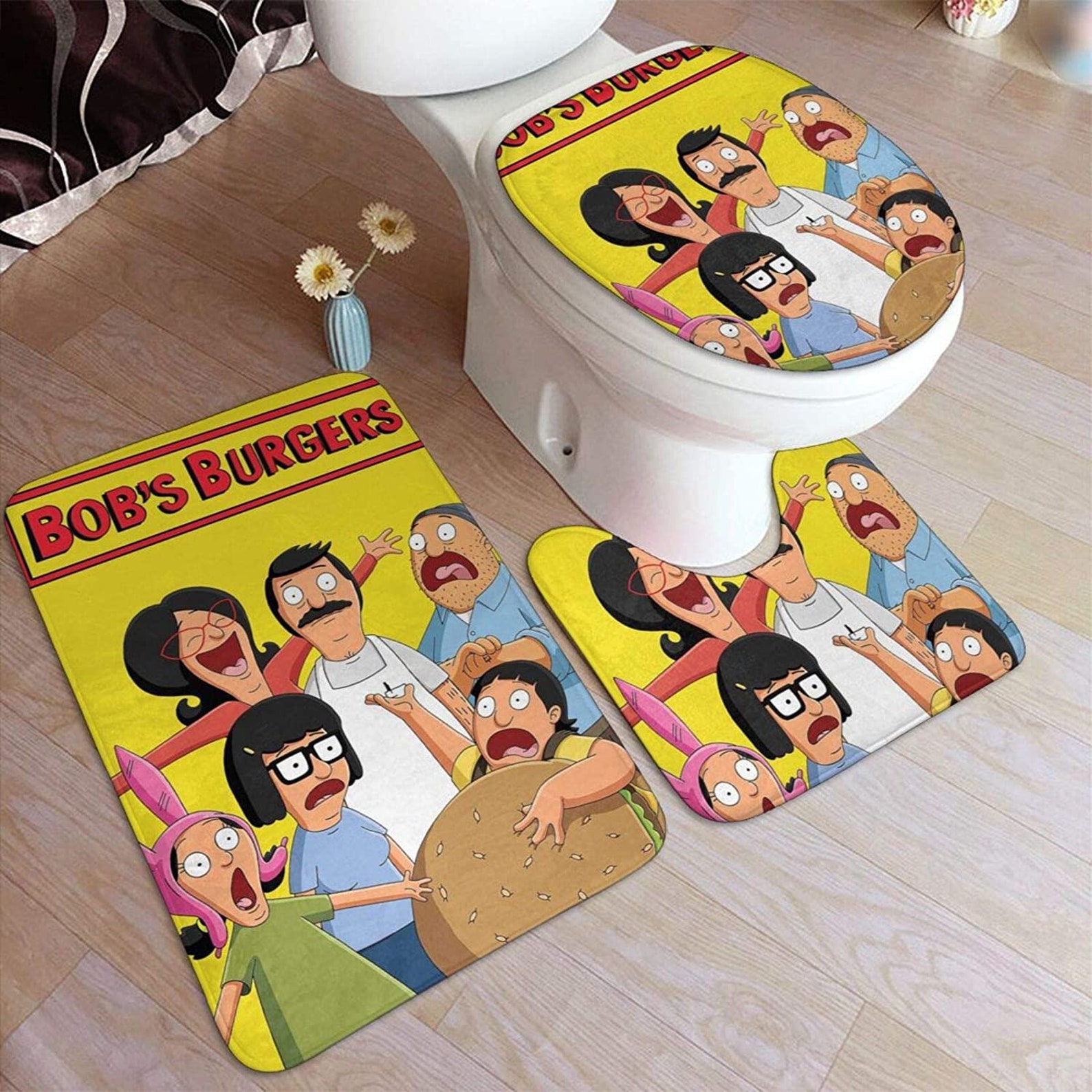 Bob's Burgers Bathroom Carpet Set Bob's Burgers Etsy