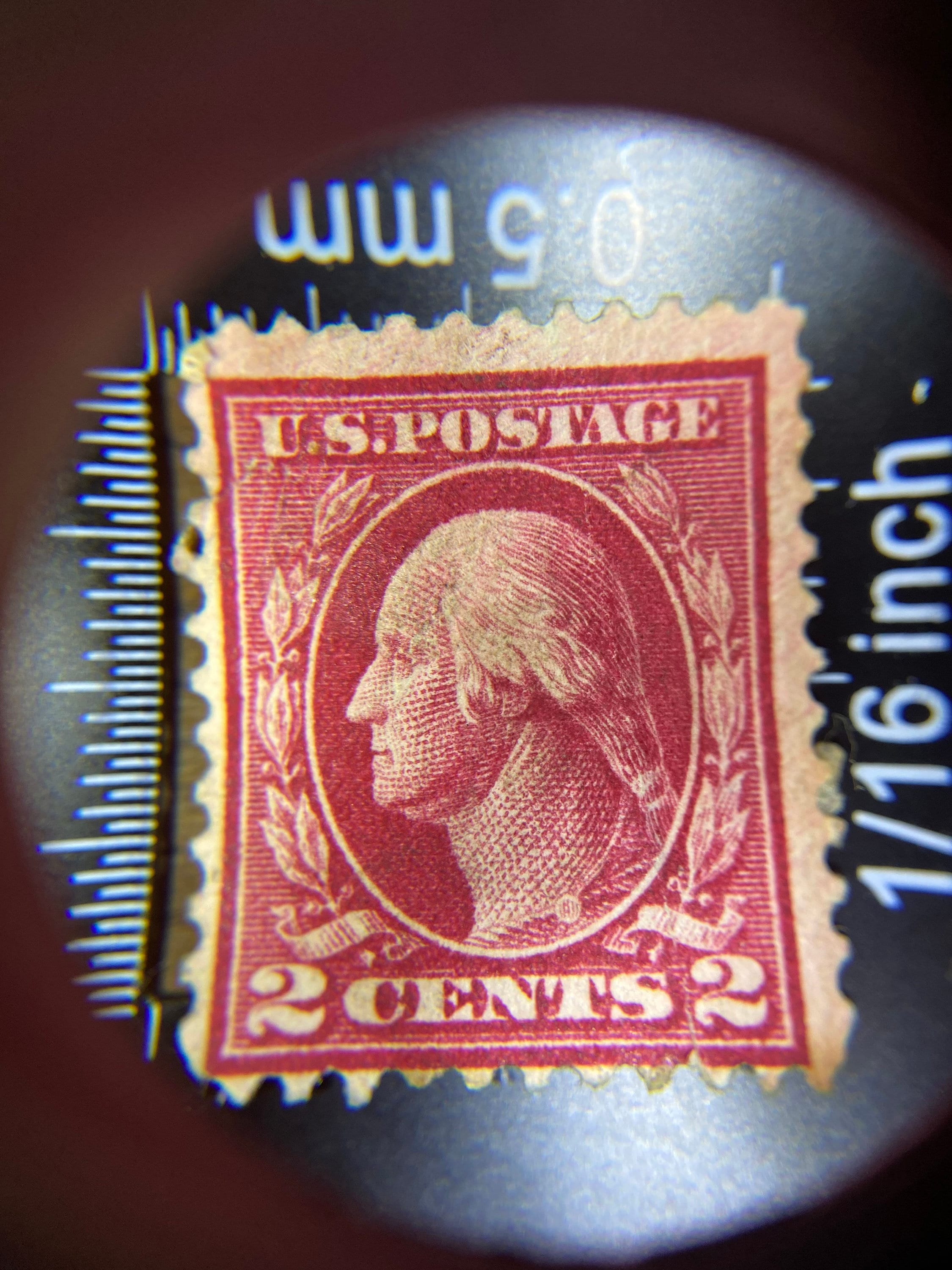 Red 2 Cent Stamp George Washington - ae2qkg9