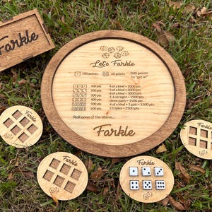 Farkel Dice Game Board