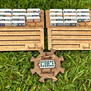 Mexican train dominoes  holders