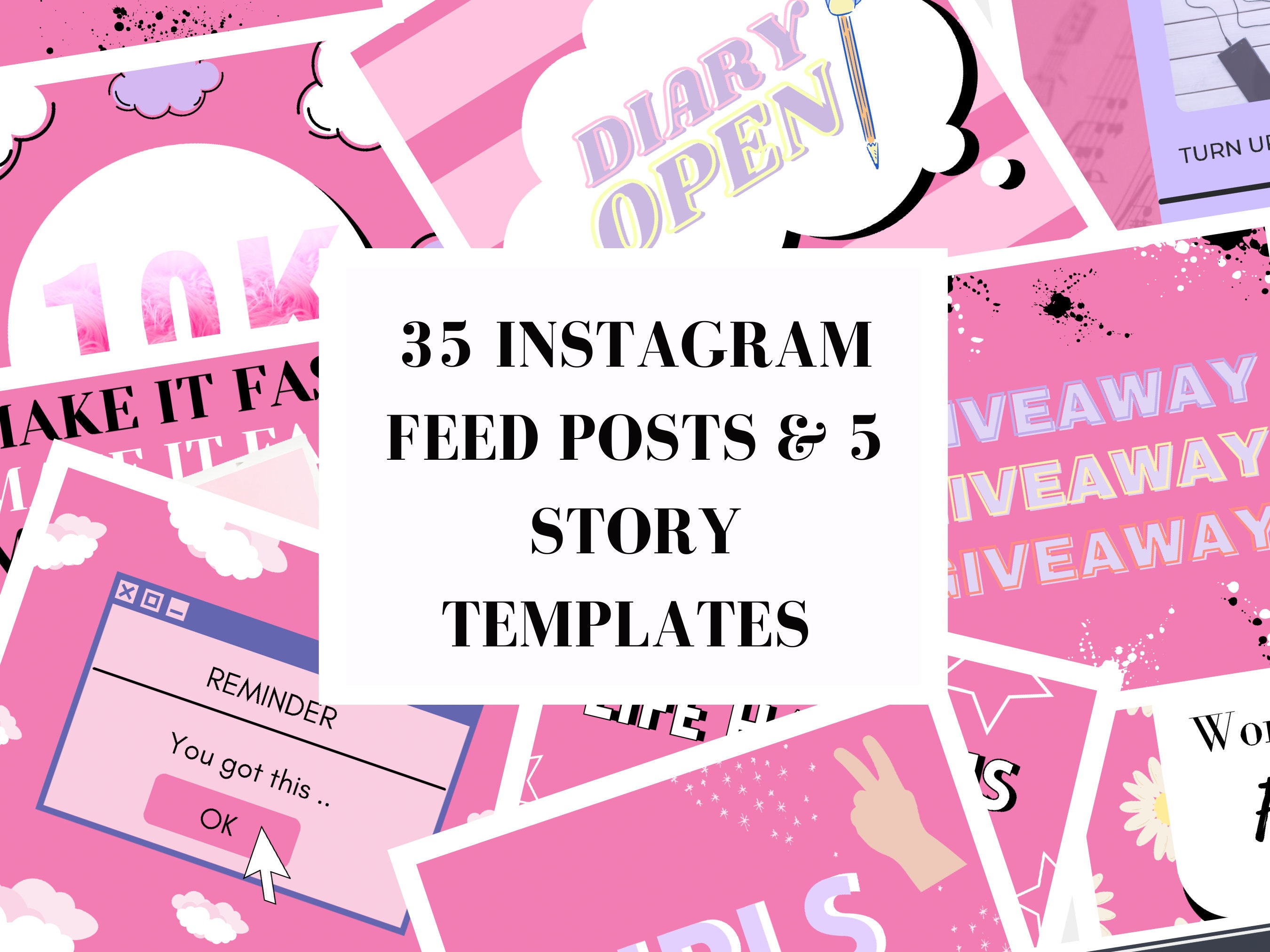 Pink Colorful Instagram Post Templates, Pastel Beauty Instagram Posts ...