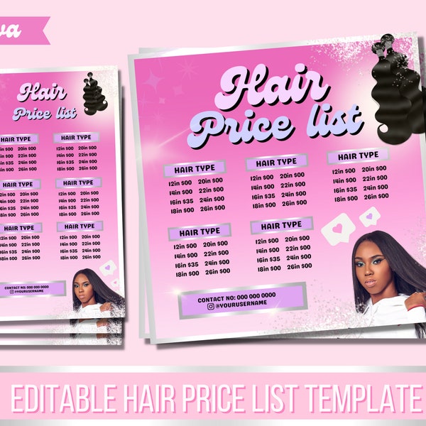 Wig Price List Etsy