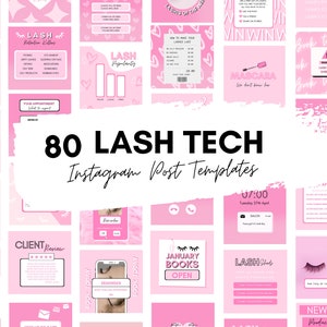 Lash Tech Instagram Post Templates, Lash Quotes, Lash Posts, Branding Kit, Social Media Flyers, Beauty Posts, Canva Templates, Lash Forms