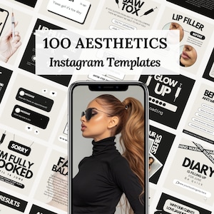 Modelli di post Instagram antirughe e riempitivi, lusso neutro e moderno, modificabili, infermiera estetica, iniettore, cosmetico, salone, bellezza