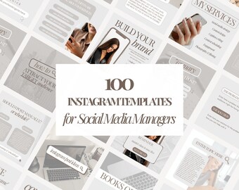 Social Media Manager Instagram Post Templates, Social Media Kit, Virtual Assistant, Coaching Templates, Engaging Posts, Digital Marketing