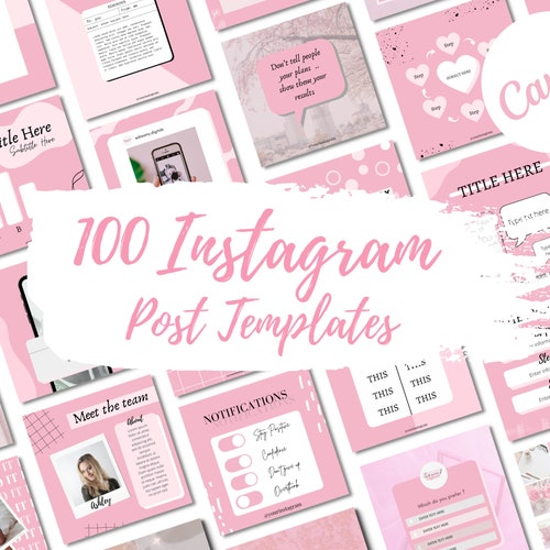 Glam Instagram Post Templates Social Media Flyers Canva - Etsy