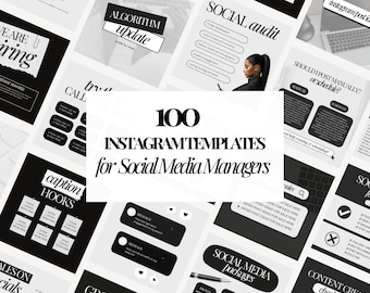 Social Media Manager Instagram Post Templates, Social Media Kit, Virtual Assistant, Coaching Templates, Engaging Posts, Digital Marketing