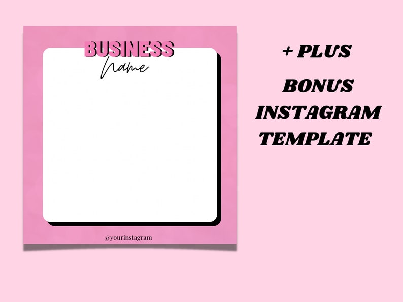 Price List Template Beauty / Bright Pink Editable Price List / Etsy
