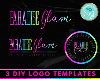 DIY Beauty Logo, Lash Logo Design, Funky Logo, Retro Logo, Nail Tech, Lash Tech, Beauty Branding, Pink Logo, Haar Logo, Boutique, Bunt