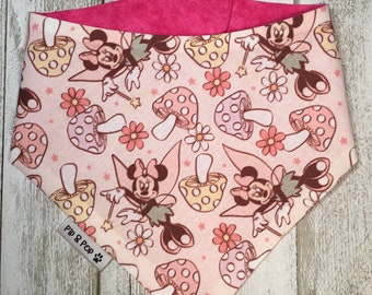 Dog bandana / Floral bandana/  Spring fairy pet bandana/  pet bandana / Two sets of snaps