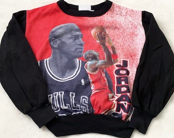 Vintage Chalkline Kids Michael Jordan Chicago Bulls NBA crewneck sweatshirt 10/12