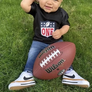 Custom FOOTBALL 1st Birthday baby nfant Toddler Football Jerseys, Football Theme Fan, Custom Family Jersey, First Touchdown