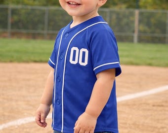 Camiseta de béisbol personalizada para bebé/niño pequeño
