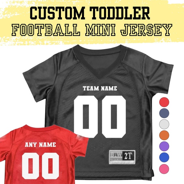 CUSTOM Toddler Football Jersey Kids Baby Gameday Gear Mini Sports Fan Athletic Team Game Day