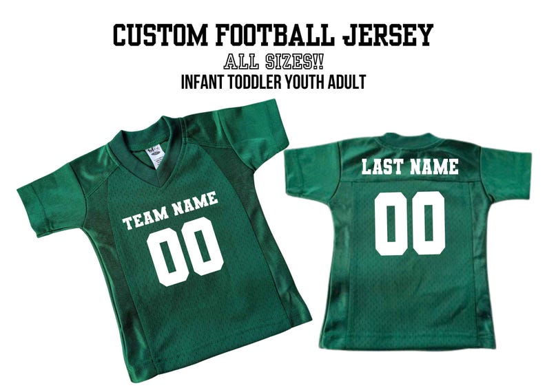 Camisa de futebol personalizada para bebês e crianças pequenas, com tema de futebol, para aniversários do primeiro ano, tamanhos infantil a adulto, camisa personalizada para torcedor do time. imagem 1