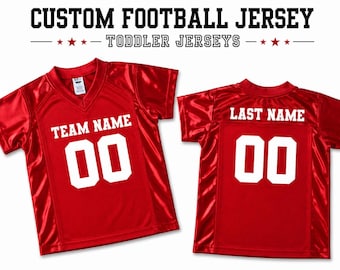 CUSTOM Toddler Football Jersey Kids Baby Gameday Gear Mini Sports Fan Athletic Team Game Day