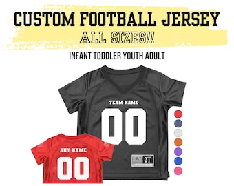 Custom Football Jersey Infant Toddler Youth Adult