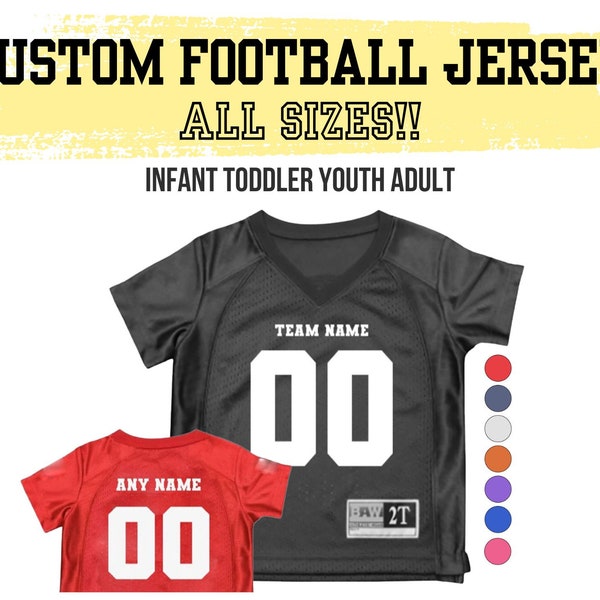 Custom Football Jersey Infant Toddler Youth Adult