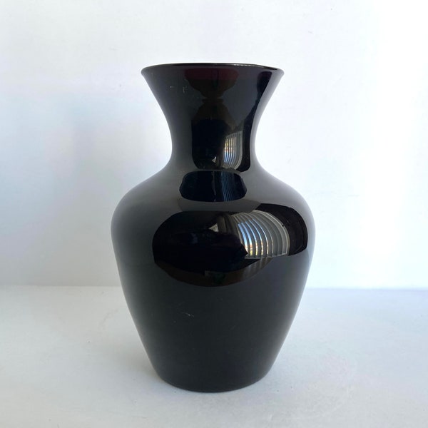 Black Amethyst Vase Etsy