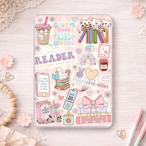 Book Club Babe Kindle Insert | Glitter Laminated Bookish Decor