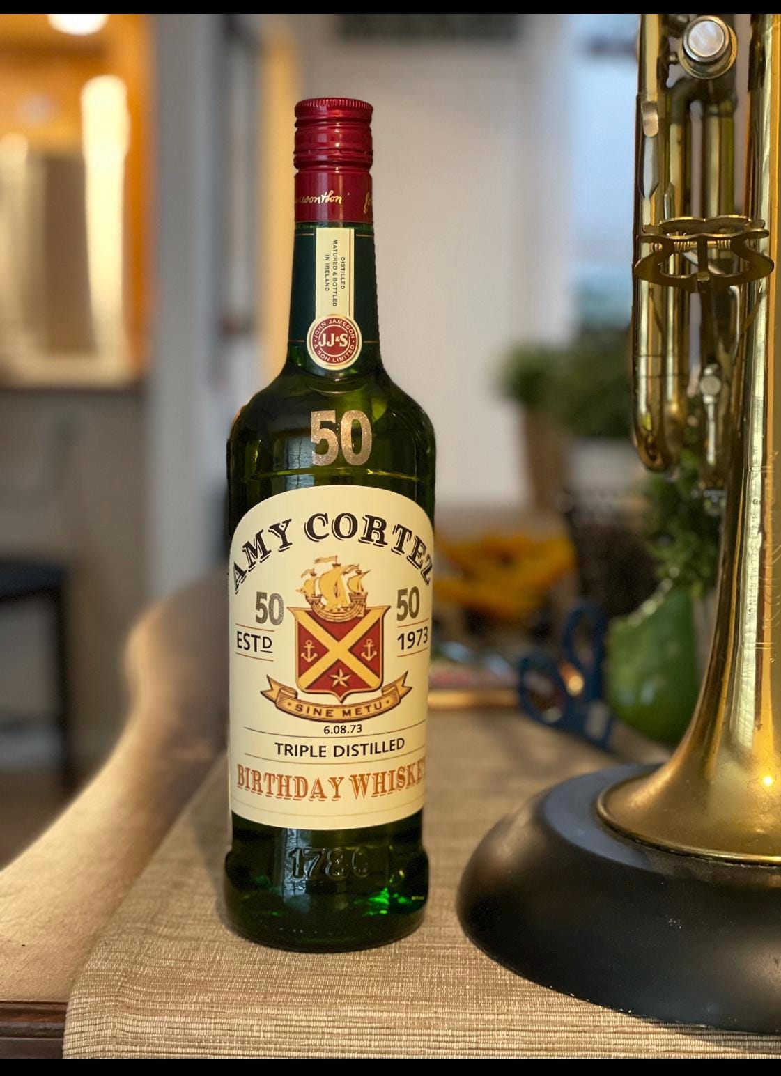 JAMESON WHISKEY Custom Birthday Bottle Label Kit