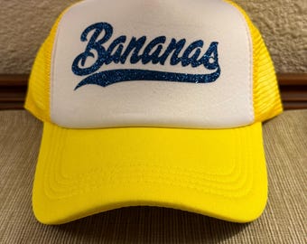 Bananas Yellow Snap Back Trucker Hat
