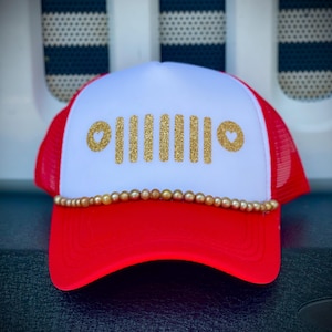 Jeep Red & Gold Trucker Hat