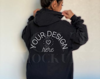 Gildan 18500 Hoodie Mockup, Back Gildan Mockup, Back Hoodie Mockup, Minimalist Mockup, Trendy Mockup, Boho Mockup, Oversized Gildan Mockup