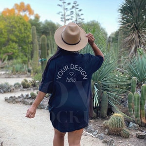 Bella Canvas 3001 Tshirt Mockup,Black Shirt,3001 Mockup, Back Shirt Mockup, Nature Mockup, Oversized Shirt Mockup
