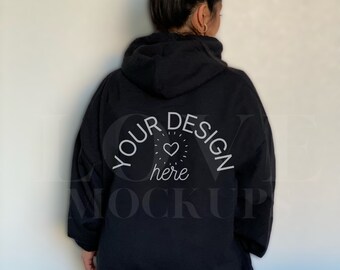 Gildan 18500 Hoodie Mockup, Back Gildan Mockup, Back Hoodie Mockup, Minimalist Mockup, Trendy Mockup, Boho Mockup, Oversized Gildan Mockup