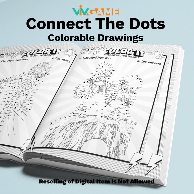 80+ Pages Connect the Dots Anime Puzzle Game : 8600+ Dots to Connect in ...