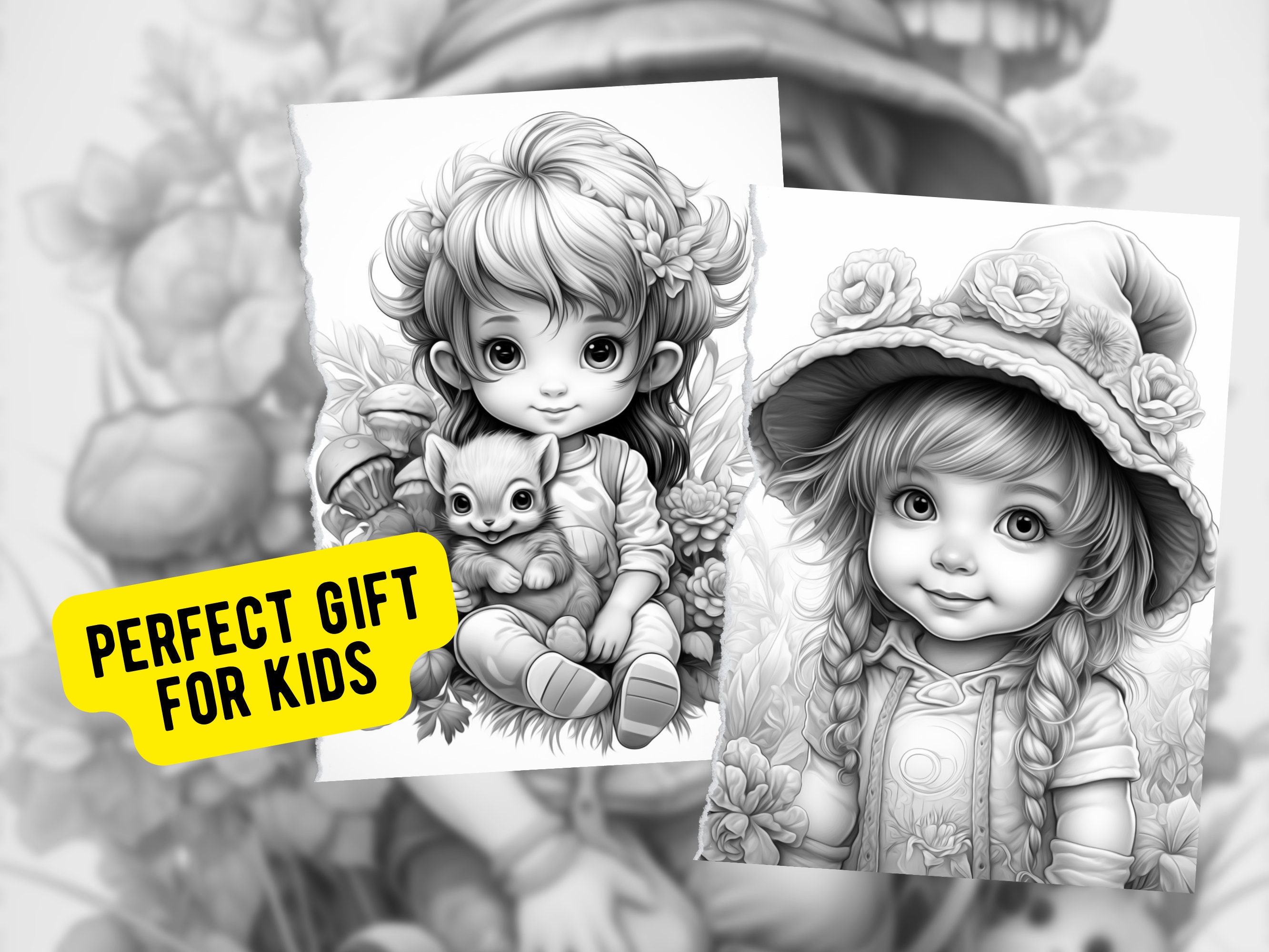 50 Cute Baby Girl Coloring Pages, Coloring Pages for Adults and Kids ...