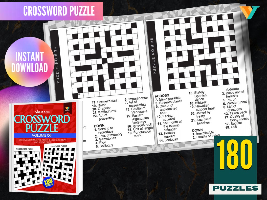 Kreuzworträtsel Buch für Erwachsene, lustige Aktivitäten für Senioren