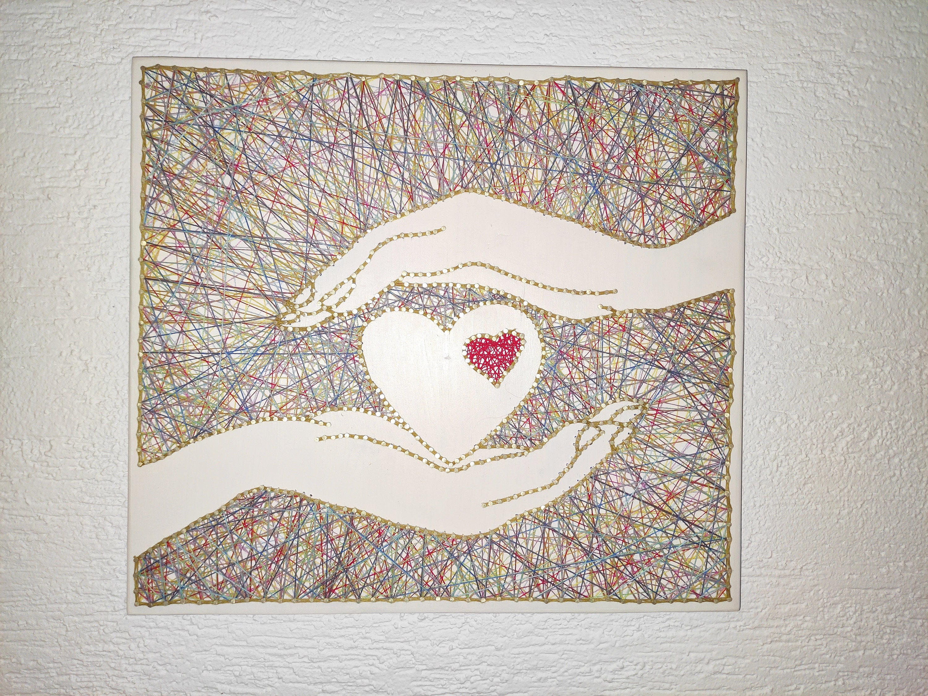 Hands String Art Etsy
