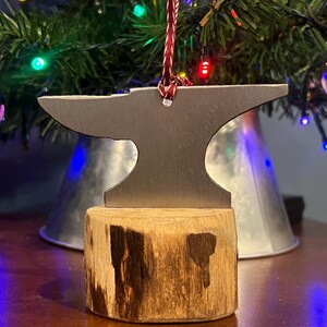 Blacksmiths Anvil Ornament | Metal Worker | Gift for Him | Man Gift | Gift for Dad | Gift for Grandpa | Stocking Stuffer | Knife Maker