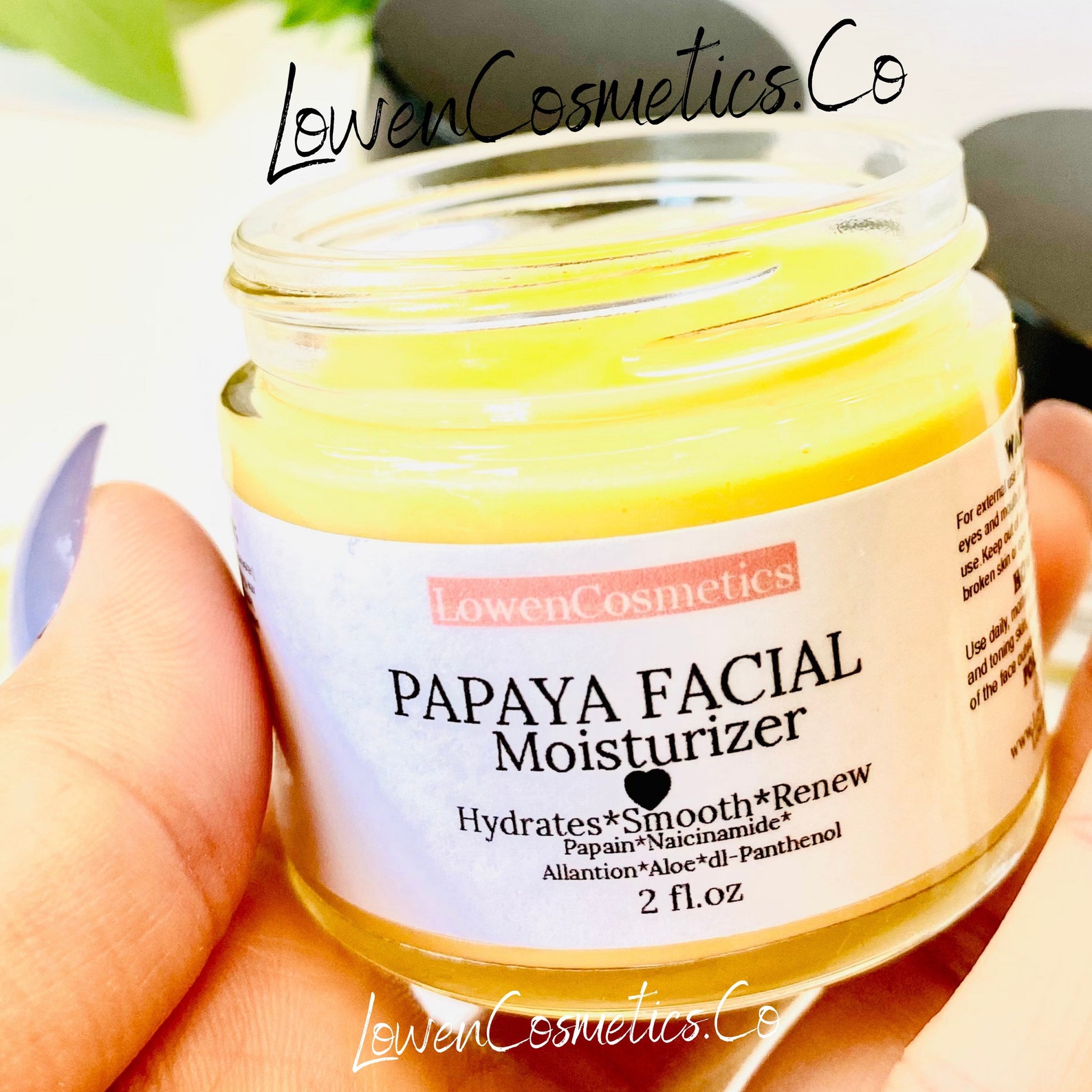 Papaya Facial Moisturizer Cream Rejuvenating Facial Cream Etsy