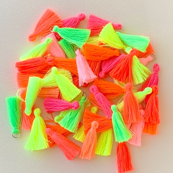 Neon Tassel Etsy