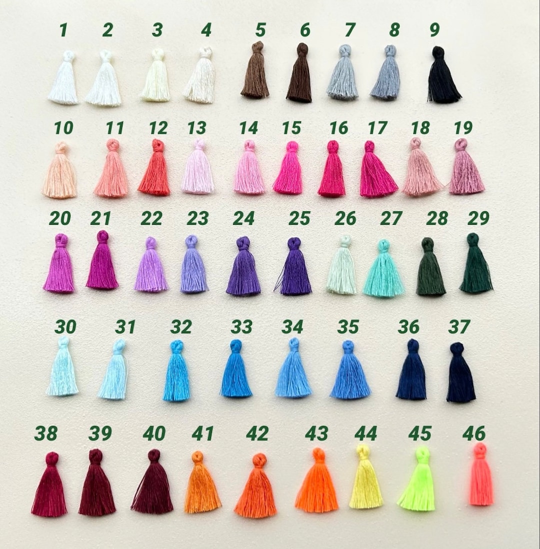 40 Tassels/ 0.6 Tassels/ Cotton Tassels/ Tassel Supplies/ Jewelry