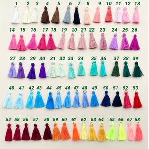 30 Tassels/ 1” Tassels/ Cotton Tassels/ Tassel Supplies/ Jewelry Supplies/ Small Tassels/ Single Tassels/ Craft Supplies