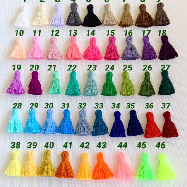 4 piece/ Mini Tassels/ 30mm Tassels/ Thick Tassels/ Tassel Supplies/ Cotton Tassels/ Supplies/ Small Tassels