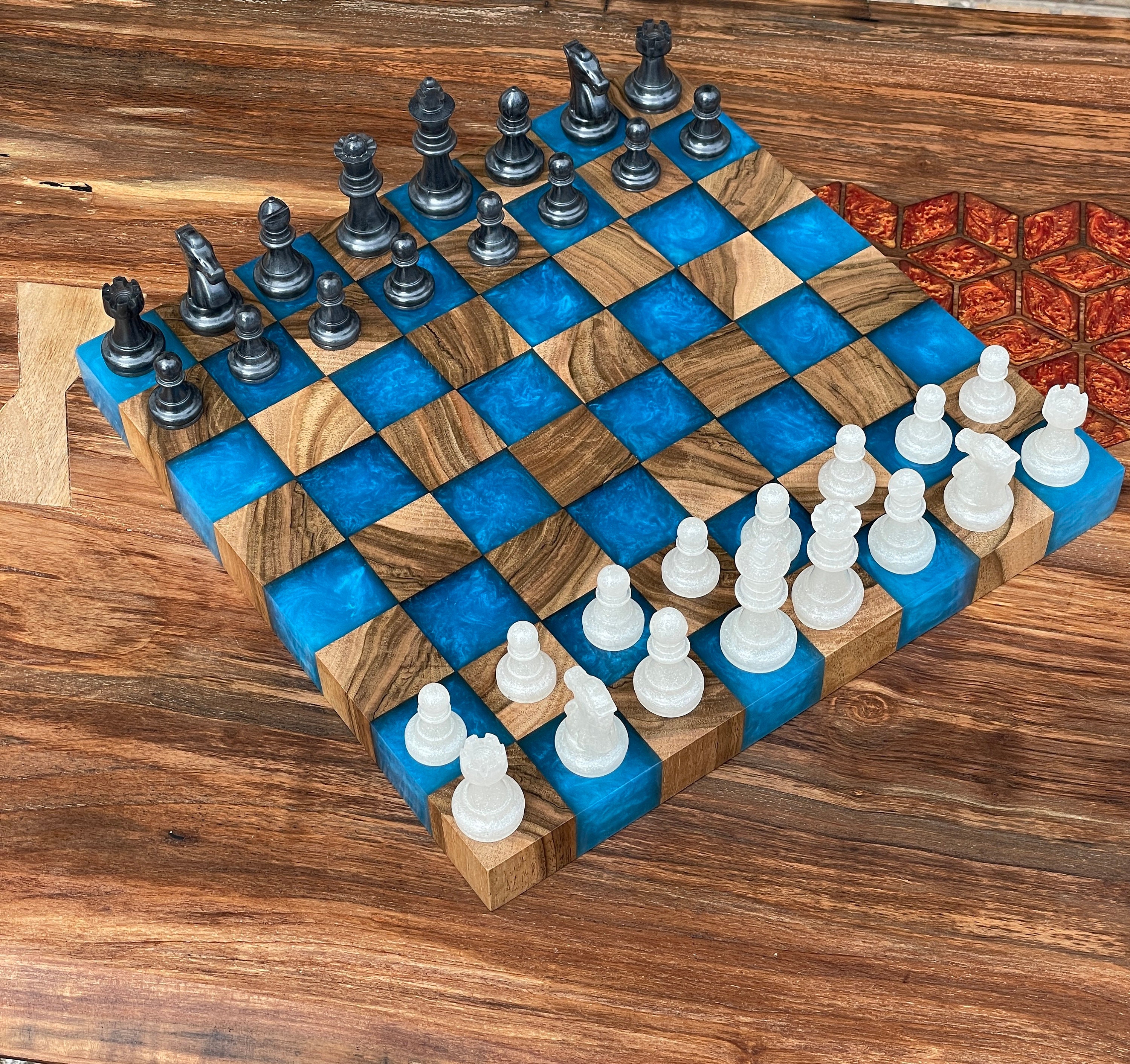 Wood Resin Chess Set