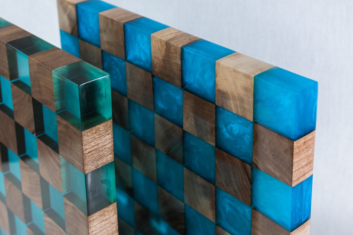 Epoxy Chess Board, Epoxy Resin Chess, Boardchess Board, Unique Chess