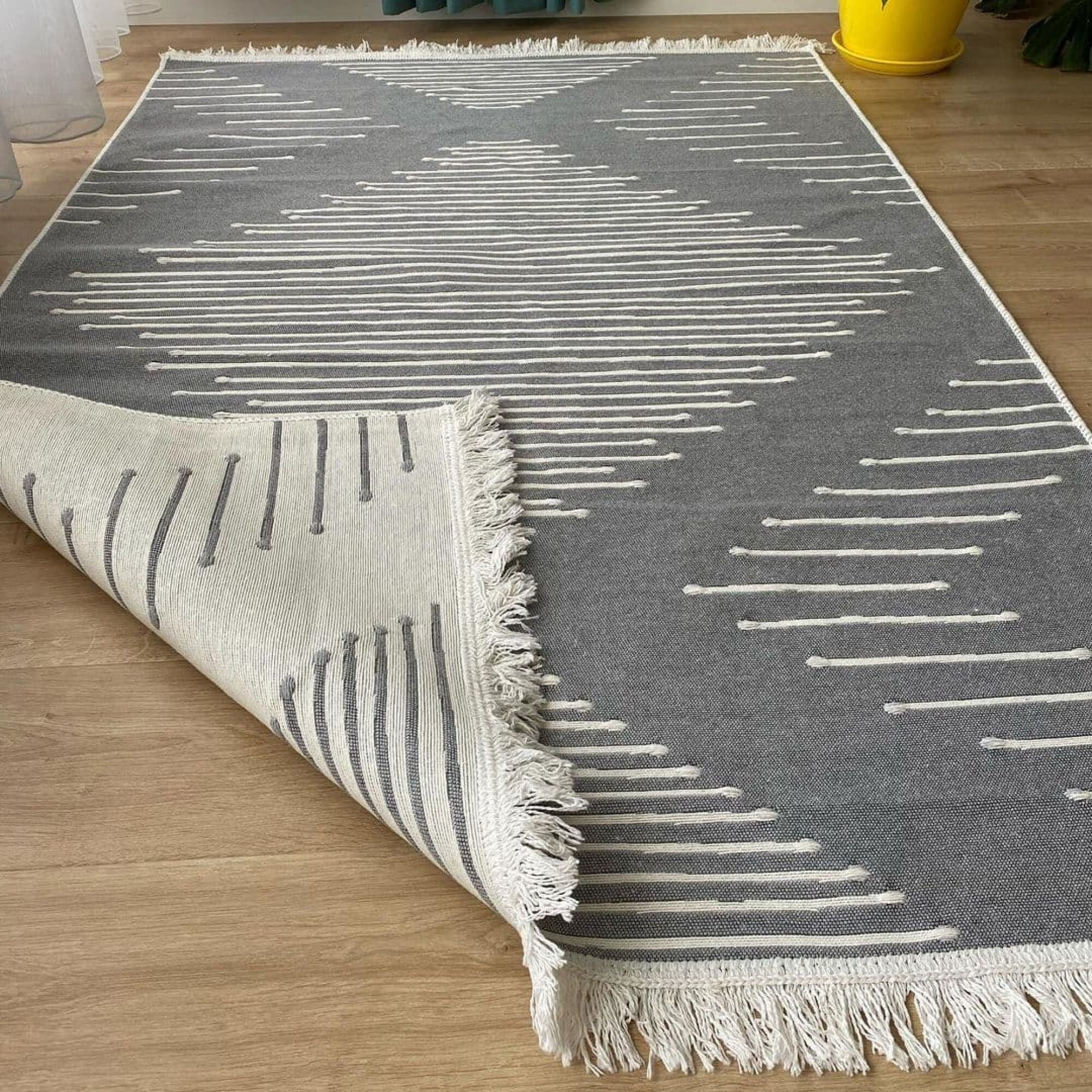 Rustikaler Teppich im Freien Boho Teppich Natur teppich | Etsy